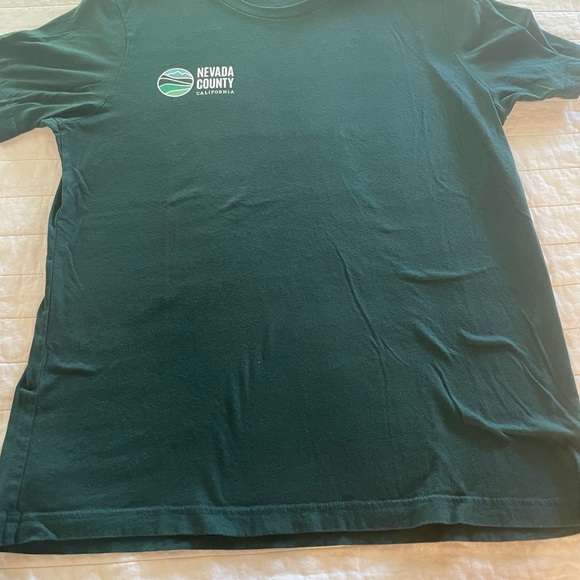 Nevada County California Bella Canvas Forest Green Tee - Picture 6 of 7